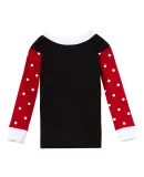 Rabbit Skins 101Z Infant Long Sleeve Baby Rib Paja BLK/ RD WH D/ WH
