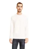 Next Level Apparel 6411 Unisex Sueded Long Sleeve  in White