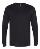 Next Level Apparel 6411 Unisex Sueded Long Sleeve  in Black