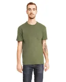 Next Level Apparel 3605 Unisex Pocket Crew in Military green