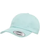 Yupoong 6245PT Peached Cotton Twill Dad Cap in Diamond blue