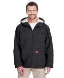 TJ350 Dickies Duck Sherpa Lined Hooded Jacket  BLACK