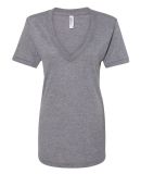 Unisex Tri-Blend S/S Deep V-Neck T-Shirt ATHLETIC GREY