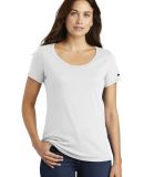 Nike BQ5236  Ladies Core Cotton Scoop Neck  Perfor in White