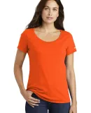 Nike BQ5236  Ladies Core Cotton Scoop Neck  Perfor Brilliant Orng