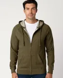 Cotton Heritage M2730 French Terry Full Zip Hoodie Military Green