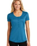 Ogio LOG134 OGIO    Ladies Orbit Henley Bolt Bl/Blktop