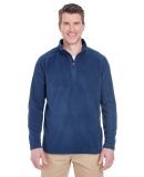 UltraClub 8180 Adult Cool & Dry Quarter-Zip Microf in Navy