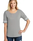 District Clothing DT487 District   Women's Scoreca Hthd Nickel/Wh