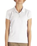 Dickies KS952 Girls' Short-Sleeve Performance Polo WHITE