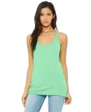 BELLA 8430 Womens Tri-blend Racerback Tank in Mint triblend