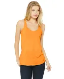 BELLA 8430 Womens Tri-blend Racerback Tank in Orange triblend