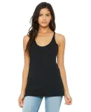 BELLA 8430 Womens Tri-blend Racerback Tank in Solid blk trblnd