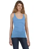 BELLA 8430 Womens Tri-blend Racerback Tank in Blue triblend