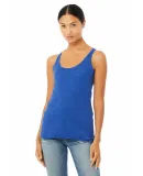 BELLA 8430 Womens Tri-blend Racerback Tank in Tr royal triblnd