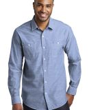 Port Authority Clothing W380 Port Authority Slub C in Light blue