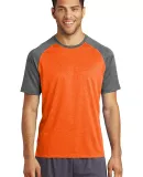 Sport Tek ST362 Sport-Tek  Heather-On-Heather Cont Dp Orng He/GH