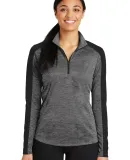 Sport Tek LST397 Sport-Tek Ladies PosiCharge Elect Grey-Blk E/Blk