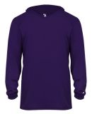 Badger Sportswear 2105 B-Core Long Sleeve Youth Ho in Purple