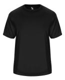 Badger Sportswear 4170 Vent Back Tee in Black