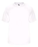 Badger Sportswear 4170 Vent Back Tee in White