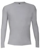 Badger Sportswear 4605 Pro-Compression Long Sleeve in Silver