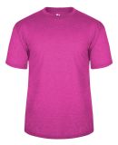 Badger Sportswear 4940 Triblend Performance Short  in Hot pink heather