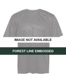 Badger Sportswear 4131 Line Embossed Short Sleeve  Forest Line Embossed