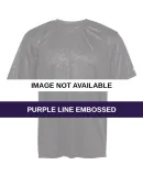 Badger Sportswear 4131 Line Embossed Short Sleeve  Purple Line Embossed