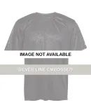 Badger Sportswear 4131 Line Embossed Short Sleeve  Silver Line Embossed