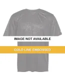 Badger Sportswear 4131 Line Embossed Short Sleeve  Gold Line Embossed