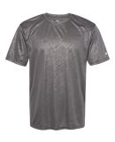 Badger Sportswear 4131 Line Embossed Short Sleeve  in Graphite line embossed