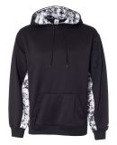 Badger Sportswear 1464 Digital Camo Colorblock Per in Black/ white
