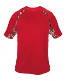 Badger Sportswear 2140 Digital Camo Youth Hook T-S Red