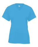 Badger Sportswear 2162 B-Core Girl's V-Neck T-Shir Columbia Blue