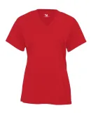 Badger Sportswear 2162 B-Core Girl's V-Neck T-Shir Red