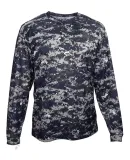 Badger Sportswear 2184 Digital Camo Youth Long Sle Navy Digital