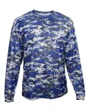 Badger Sportswear 2184 Digital Camo Youth Long Sle Royal Digital