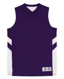 Badger Sportswear 2566 B-Pivot Rev. Youth Tank Purple/ White