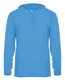 Badger Sportswear 4105 B-Core Long Sleeve Hooded T in Columbia blue