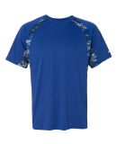 Badger Sportswear 4140 Digital Camo Hook T-Shirt in Royal/ royal
