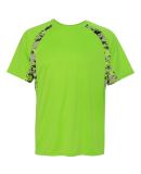 Badger Sportswear 4140 Digital Camo Hook T-Shirt in Lime/ lime digital