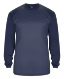 Badger Sportswear 4305 Tonal Sport Heather L/S Tee Navy Heather/ Navy