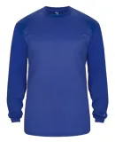 Badger Sportswear 4305 Tonal Sport Heather L/S Tee Royal Heather/ Royal