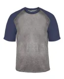 Badger Sportswear 4341 Pro Heather Sport T-Shirt Steel Heather/ Navy