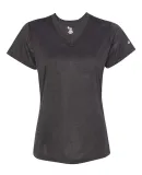 Badger Sportswear 4362 Pro Women's Heather V-Neck  Carbon Heather