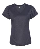 Badger Sportswear 4362 Pro Women's Heather V-Neck  Navy Heather