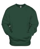 Badger Sportswear 1252 Pocket Crewneck Sweatshirt in Forest