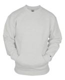 Badger Sportswear 1252 Pocket Crewneck Sweatshirt in Ash
