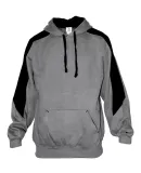 Badger Sportswear 1265 Saber Hooded Sweatshirt Oxford/ Black